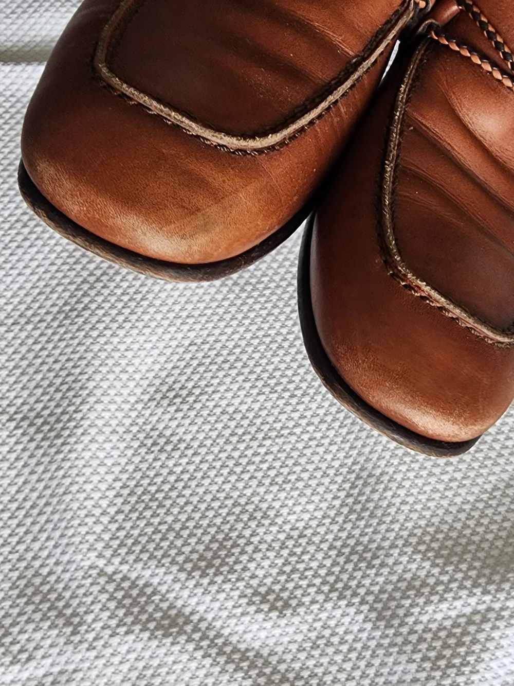 Salvatore Ferragamo Brown Leather Loafers with Gold Buckle Detail